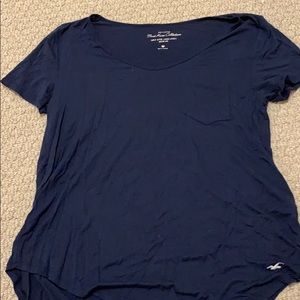 Hollister navy blue v neck